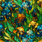 Silki stoff - ART irys