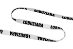 Printed cord - łobuziara (she's scamp) - white 