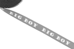 Élastique côtelé  30 mm - Big Boy - gris