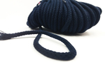 Cotton cord - navy blue 8mm 