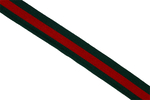 Streifenband - grün-rot-grün