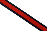 Streifenband - navy-rot-marine