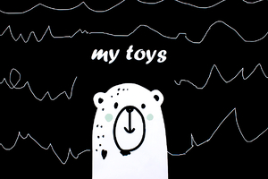 Panel für einen Spielzeugkorb - My toys
