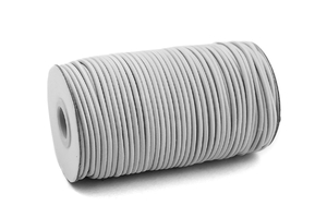 Elastic cord 3mm - light grey