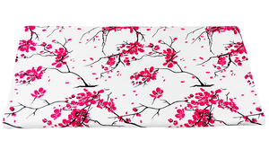 Cherry blossoms on a gray melange - single 