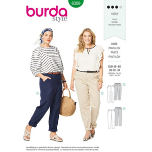 Burda - Pattern for trousers - 6309