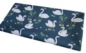 Waterproof fabric - swans 