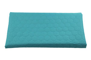 Waterproof fabric - quilted honeycombs - emerald
