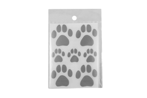 Reflective iron-on transfers - dog's paws