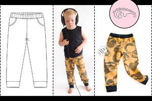 Kids joggers - from 2 to 10 years - PDF Pattern   