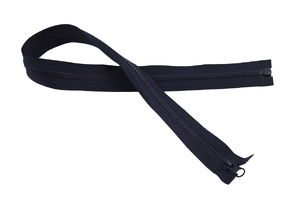 Zipper - separated - 60 cm - navy blue