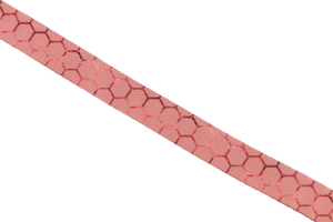 Trägerband haut - rosa Sechsecke 20 mm  