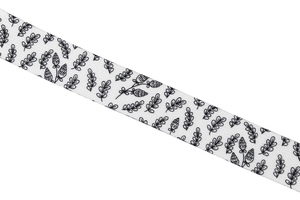 Trägerband haut - Reisig black&white - 30 mm    