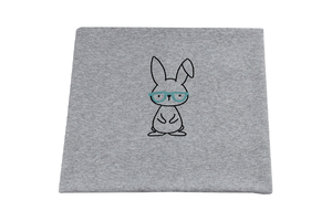 Panel - Bunny mit Brille - grau melange - single 