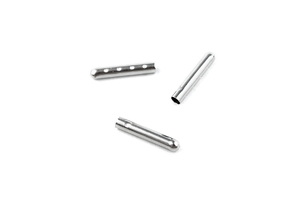 The terminal metal tip for cords - silver