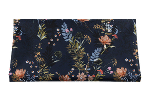 Wild flowers on navy blue - clothing ortalion    