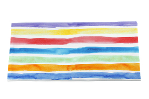 Watercolors - stripes - Loopback sweatshirt   