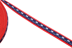 Trägerband haut - blau-rote Katzen 20 mm  