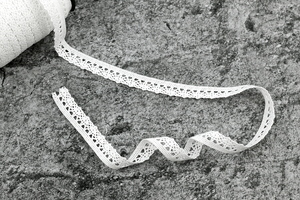 Koronka bawełniana - biała - 17 mm (drobna 109)   