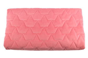 Velvet quilted crowns - coral pink