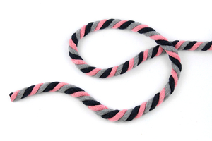 Twisted rope pink-gray