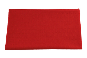 Plumeti - tkanina bawełniana - czerwony