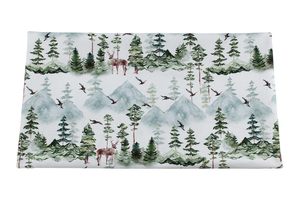 Leśna panorama - tkanina bawełniana 