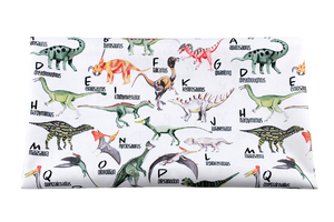 Waterproof fabric - Dino alphabet