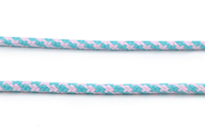 Cotton cord 8 mm - MULTI - turquoise pink 