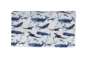 Bamboo fabric - Whales and company 