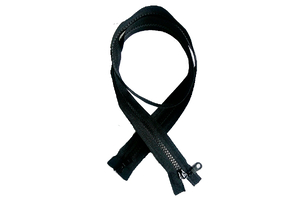 Cube lock - two-way zipper - 85 cm - black 