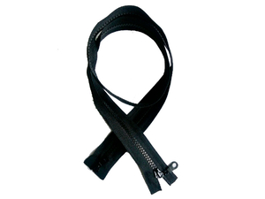 ZReißverschlusswürfel - doppelseitig (zweisträngig) - 95 cm - schwarz