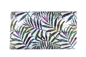 Colorful palm trees white- quilted orthalion 