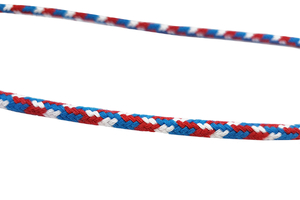Cotton cord 8 mm - MULTI - blue red 