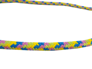 Cotton cord 8 mm - MULTI - yellow and blue 