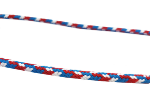 Cotton cord 5 mm - MULTI - blue and red