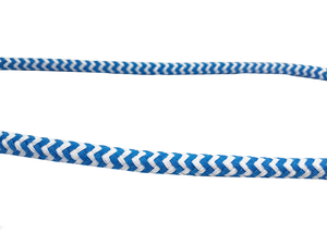 Cordon en coton 8 mm - MULTI  - biało niebieski