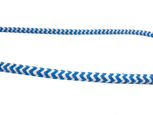 Cotton cord 5 mm - MULTI - white and blue