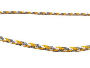 Cotton cord 5 mm - MULTI - yellow-gray
