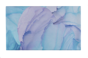 Tissu imperméable - Alcohol Ink - bleu pastel 