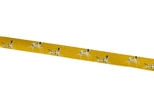 Printed cord - Dalmatiens sur jaune 