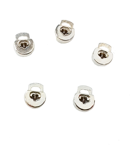 Metal cord stoppers - silver 