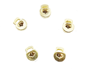 Metal cord stoppers - gold 