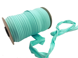 Schrägband aus Strickware - elastisch - minze
