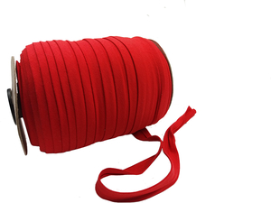 Schrägband aus Strickware - elastisch - rot
