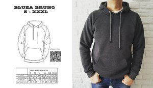 Bruno blouse - wykrój na męską bluzę - rozm. S - XXXL