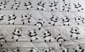 Stoff für Picknickmatten - Pandas