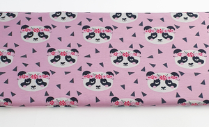 Pandas auf Pink - Jersey - Digitaldruck