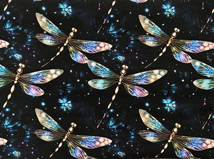 Waterproof fabric - Diamond dragonflies