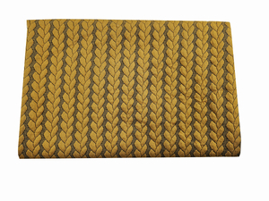 Jacquard knit - braid - mustard